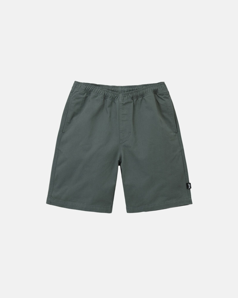 Stussy Brushed Men\'s Shorts Olive | IL0000631