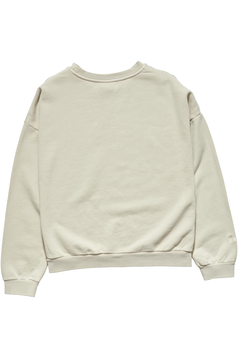 Stussy Campus OS Crew Women's Sweaters White | IL0000823