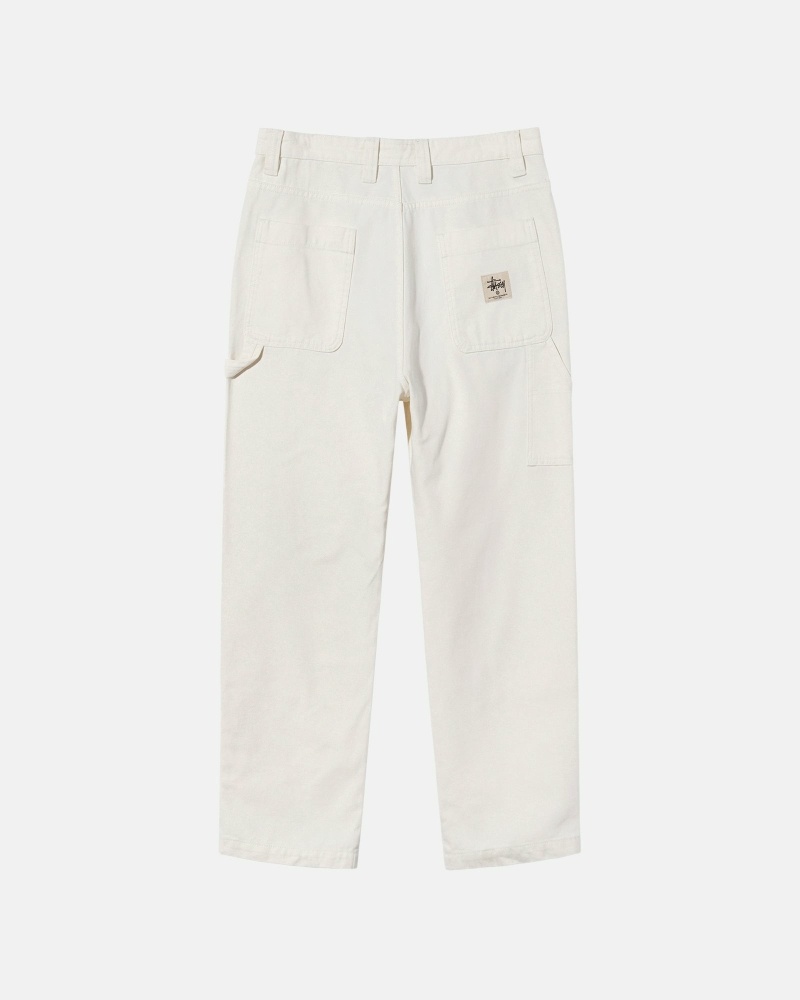 Stussy Canvas Men's Work Pants Beige | IL0000550