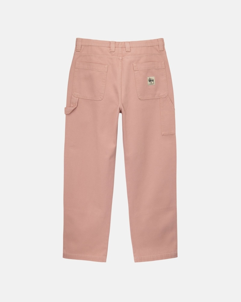 Stussy Canvas Men's Work Pants Pink | IL0000552