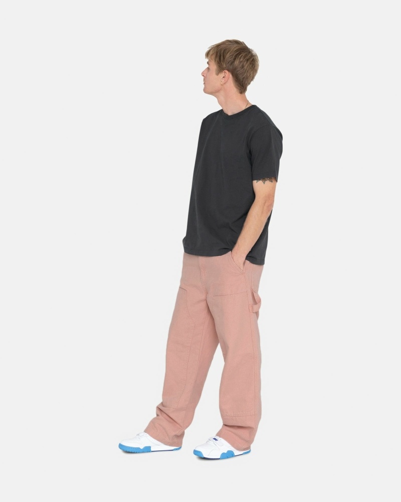 Stussy Canvas Men's Work Pants Pink | IL0000552