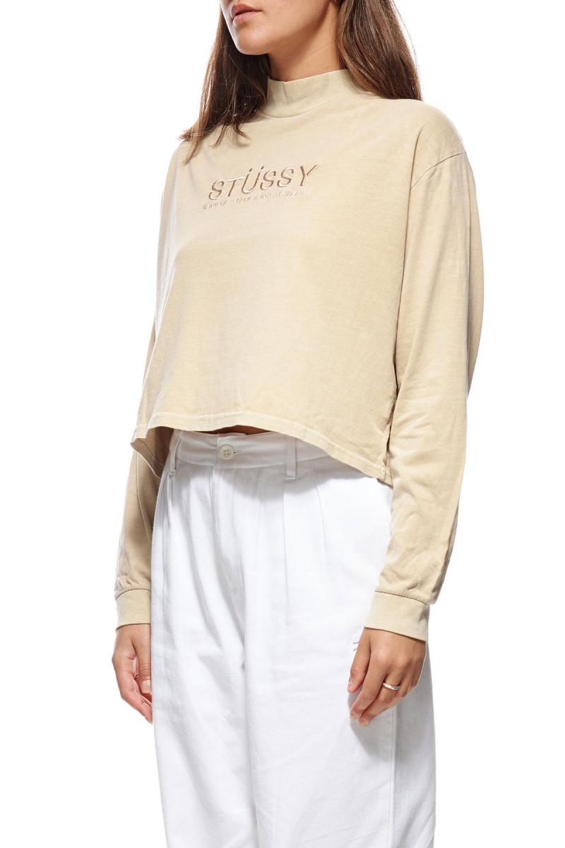 Stussy Chandler Mock Neck LS Women's Sweatshirts Orange | IL0000894