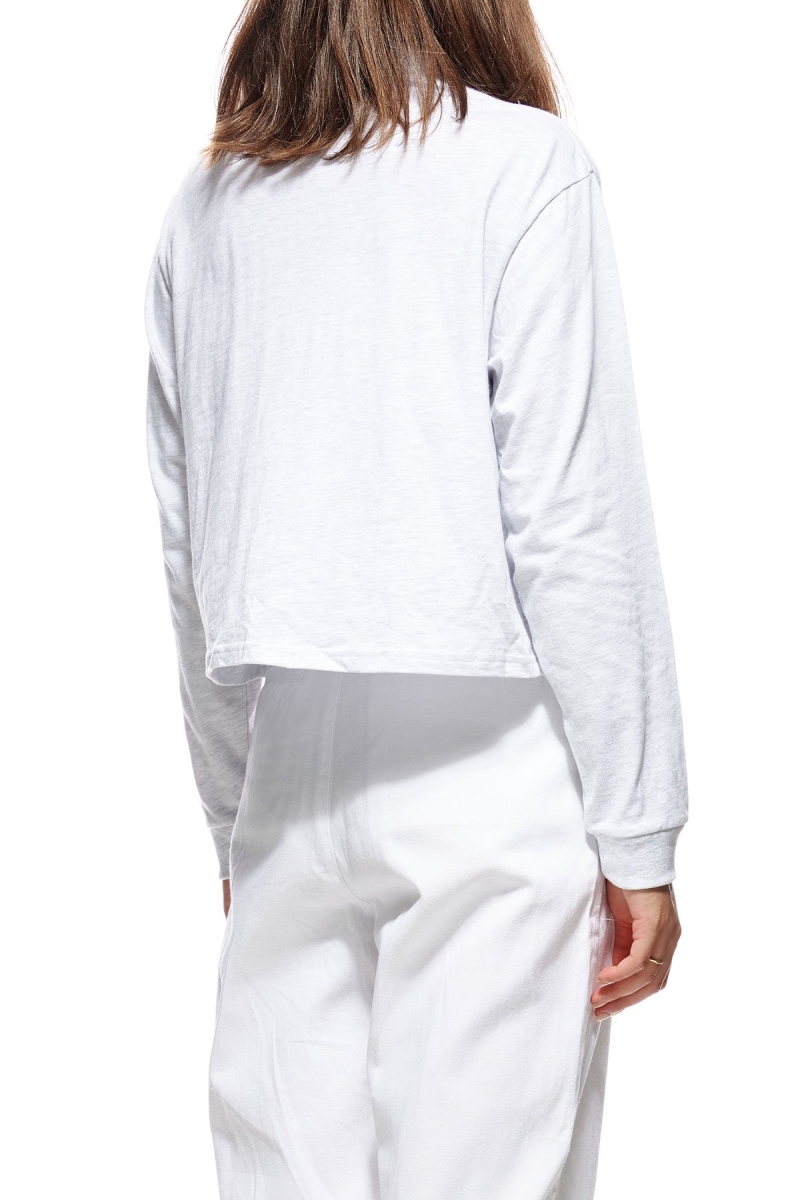 Stussy Chandler Mock Neck LS Women's Sweatshirts White | IL0000895