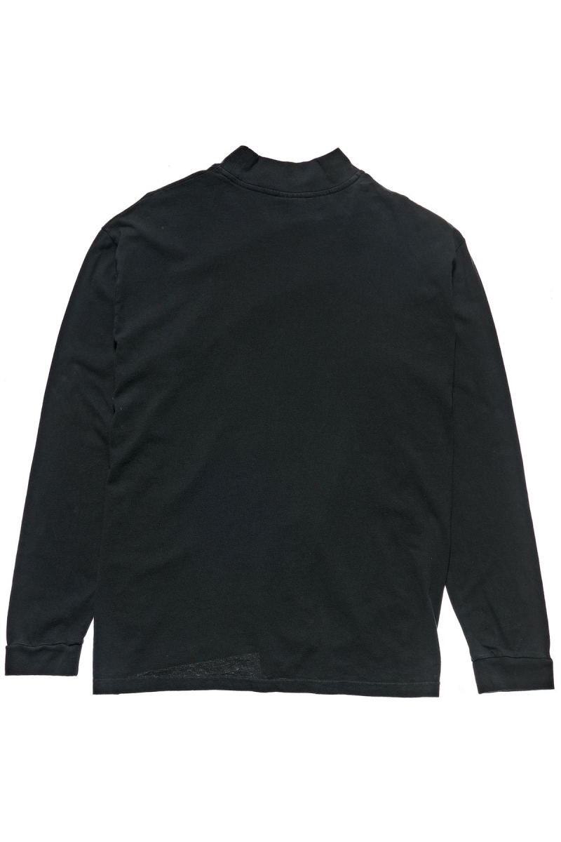 Stussy Circles Mock Neck LS OS Women's Sweatshirts Black | IL0000898