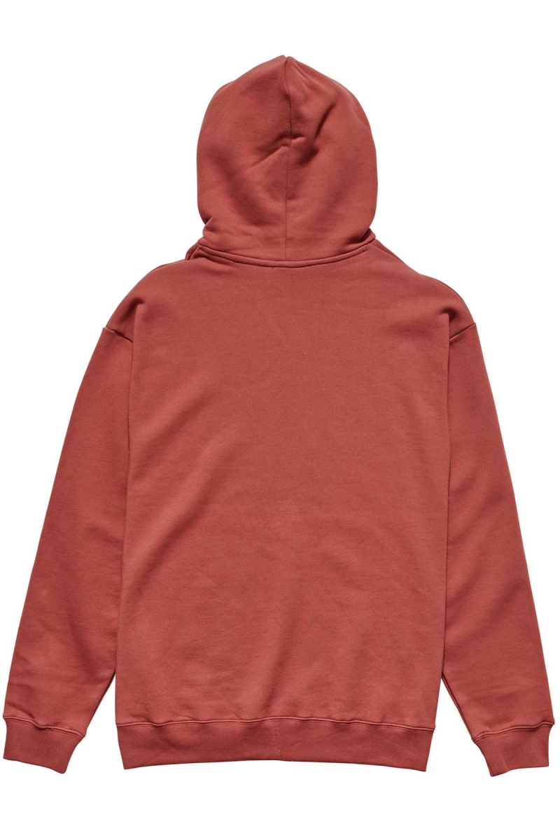 Stussy City Circle Men's Hoodies Red | IL0000028