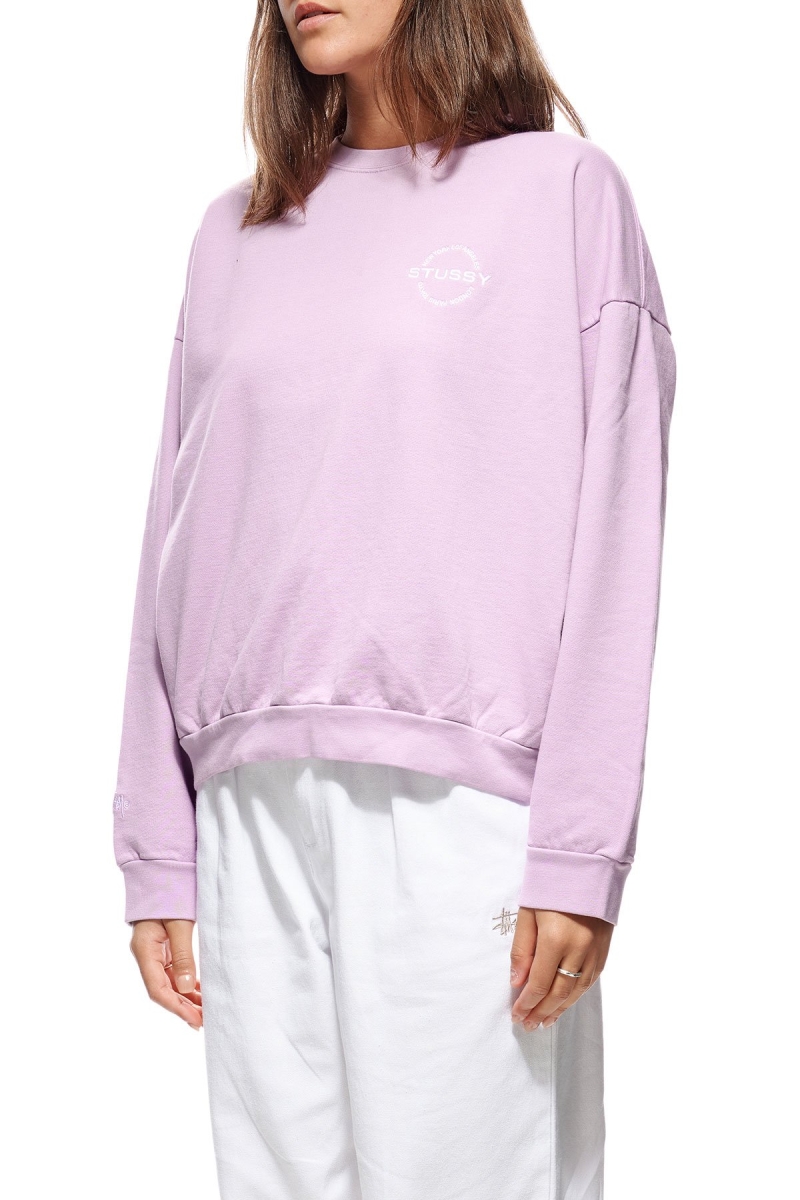 Stussy City Circle OS Crew Women's Sportswear Red | IL0000752