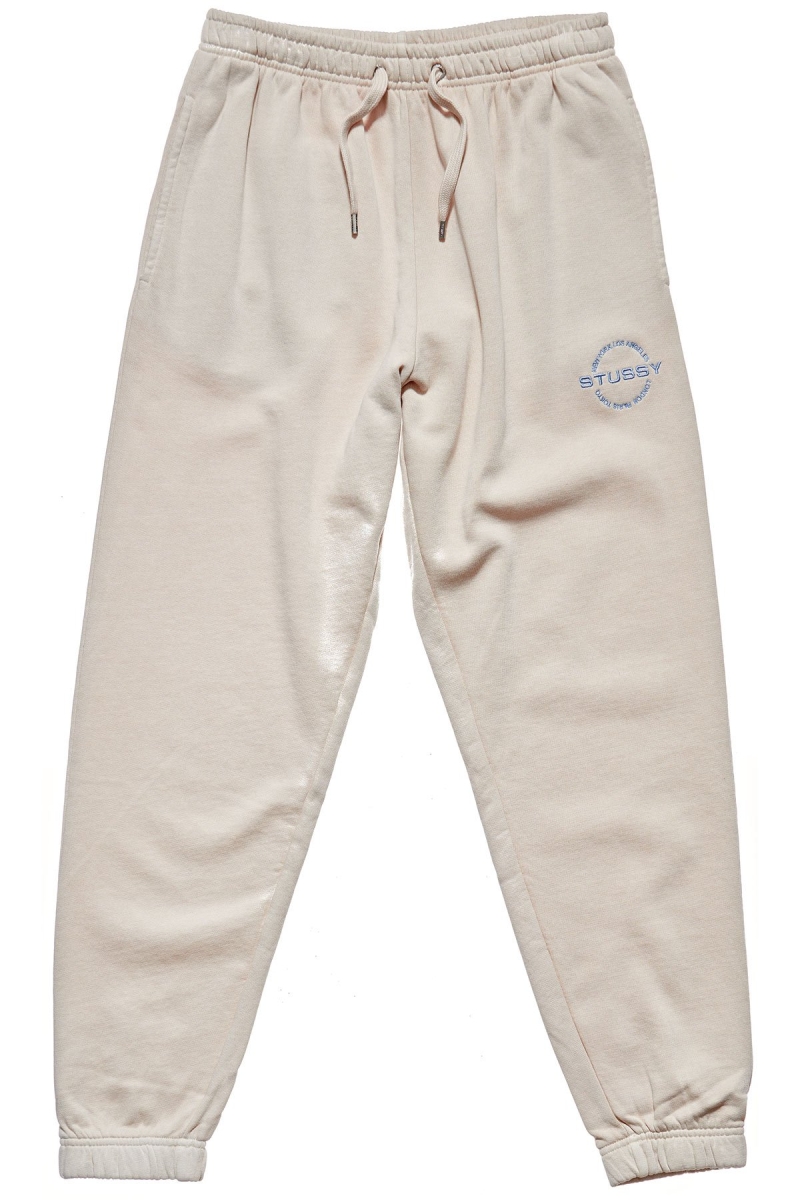 Stussy City Circle Trackpant Women\'s Track Pants White | IL0000980