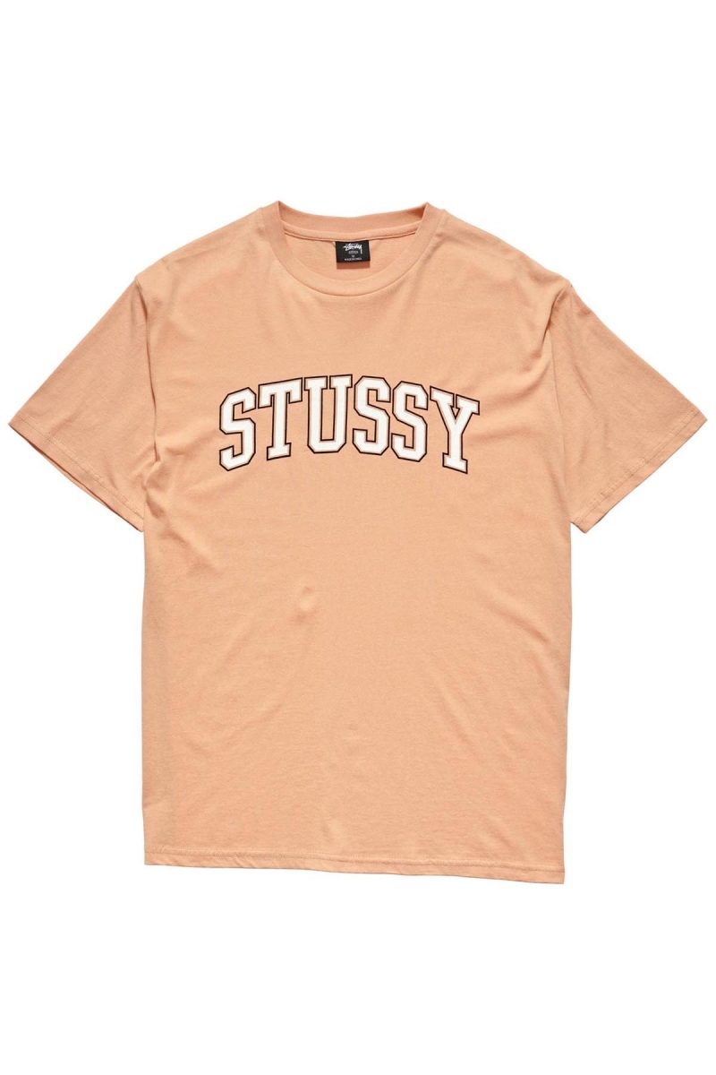 Stussy Collegiate BF Women\'s T Shirts Orange | IL0000132