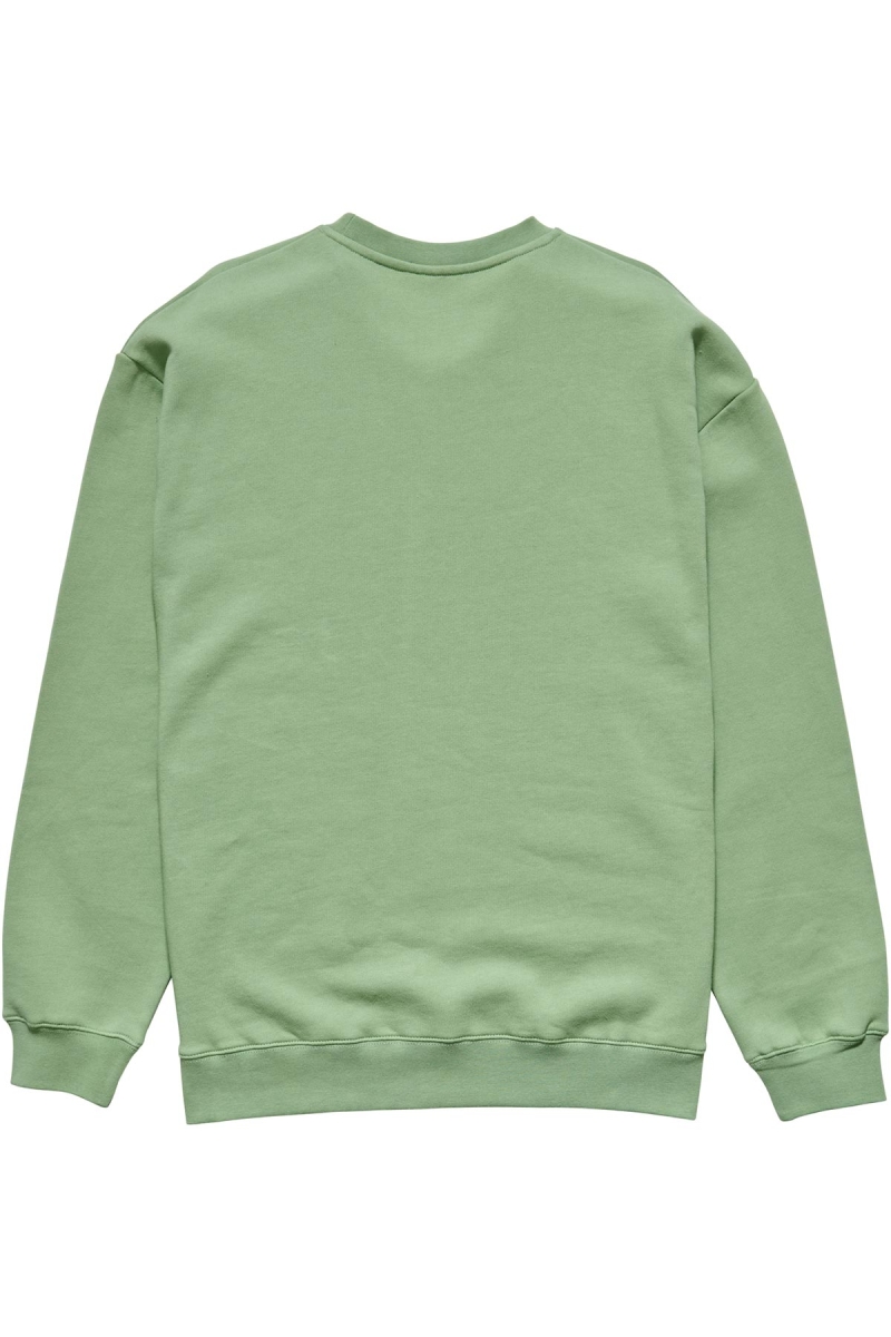 Stussy Copyright Crown Crew Men's Sweaters Green | IL0000827