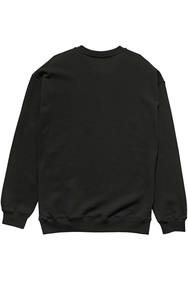 Stussy Copyright Crown Crew Men's Sweaters Black | IL0000828