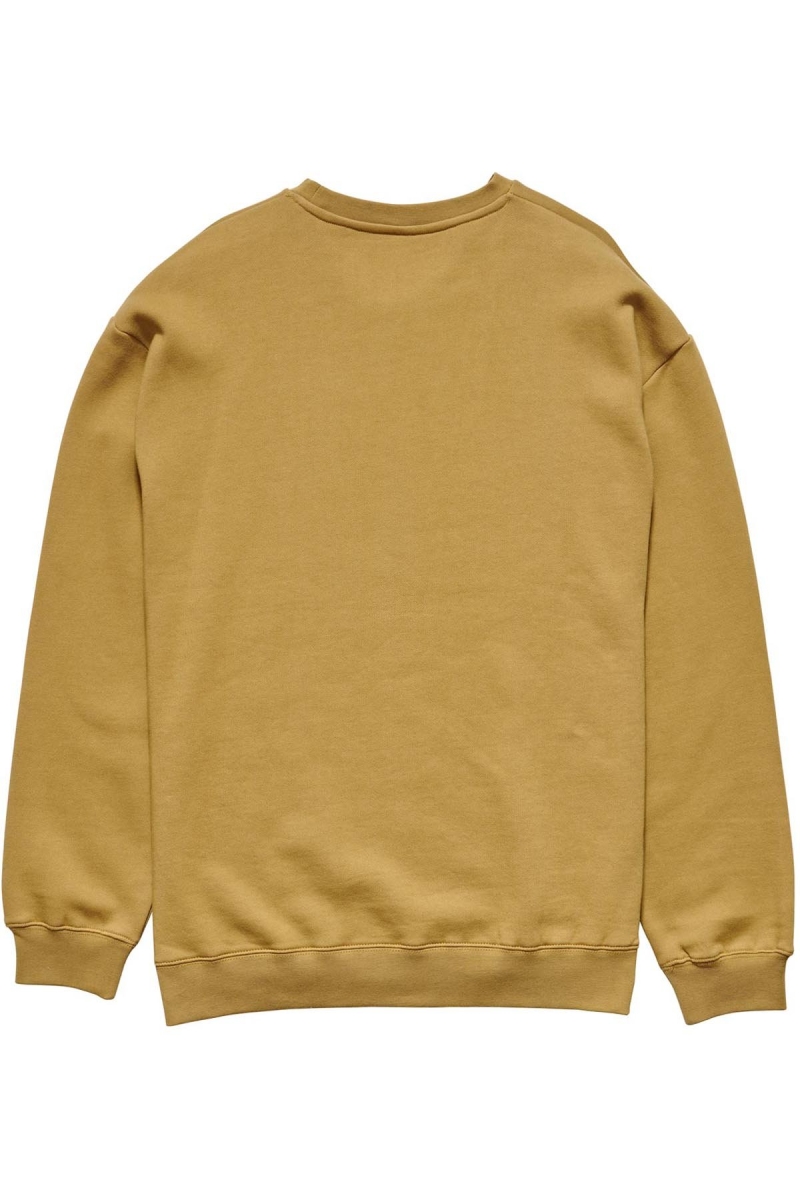 Stussy Copyright Crown Crew Men's Sweaters Brown | IL0000830