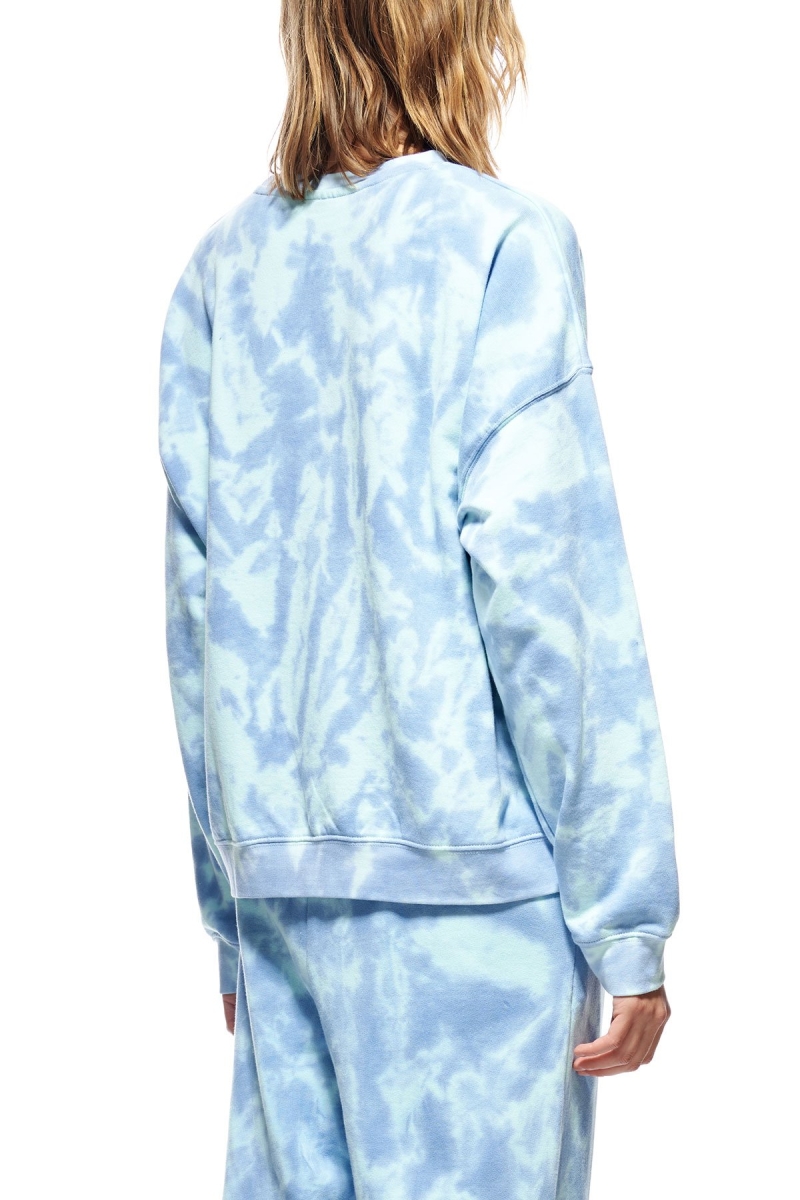 Stussy Copyright TD BF Crew Women's Sportswear Blue | IL0000755