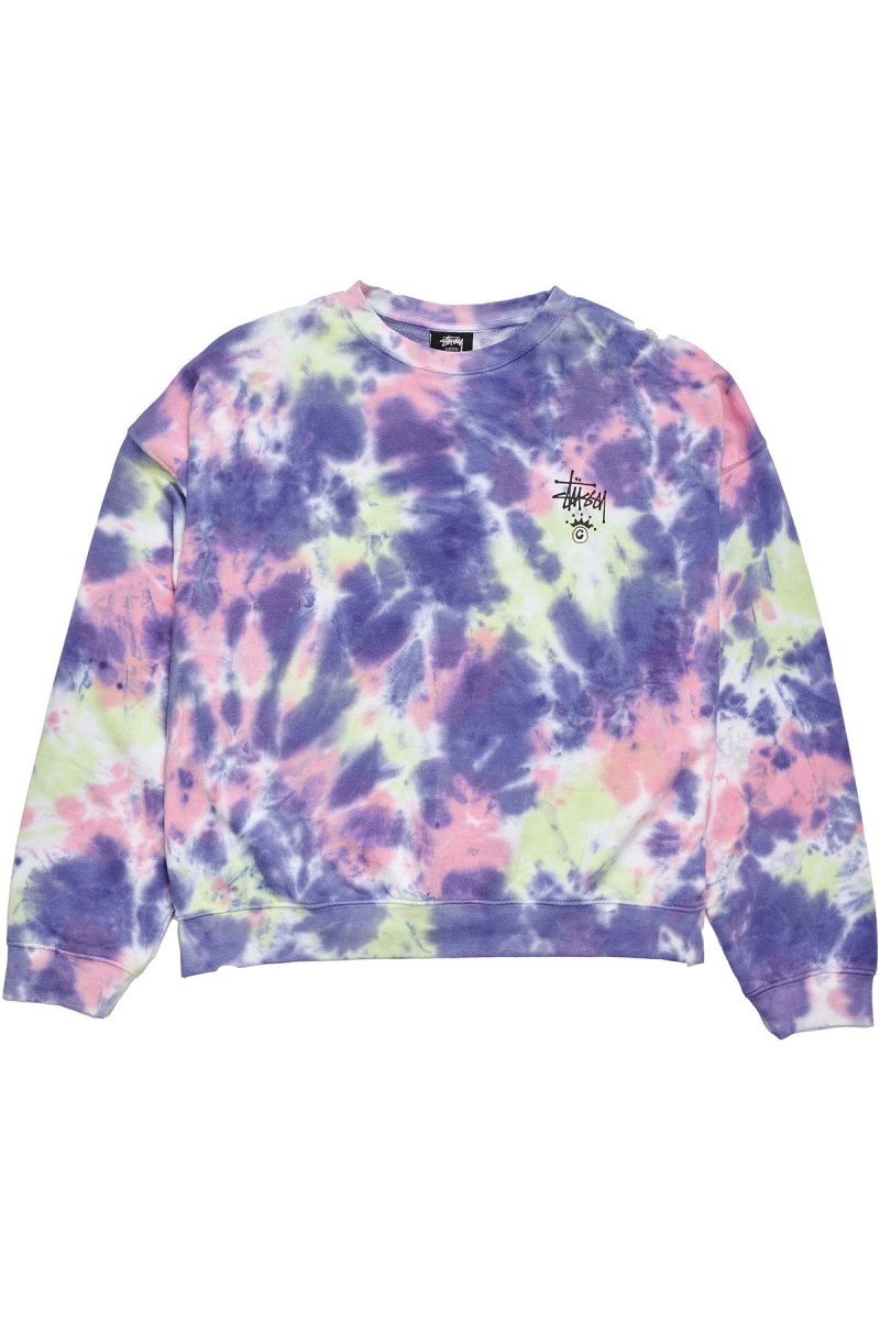 Stussy Copyright TD BF Crew Women\'s Sweaters Purple | IL0000833