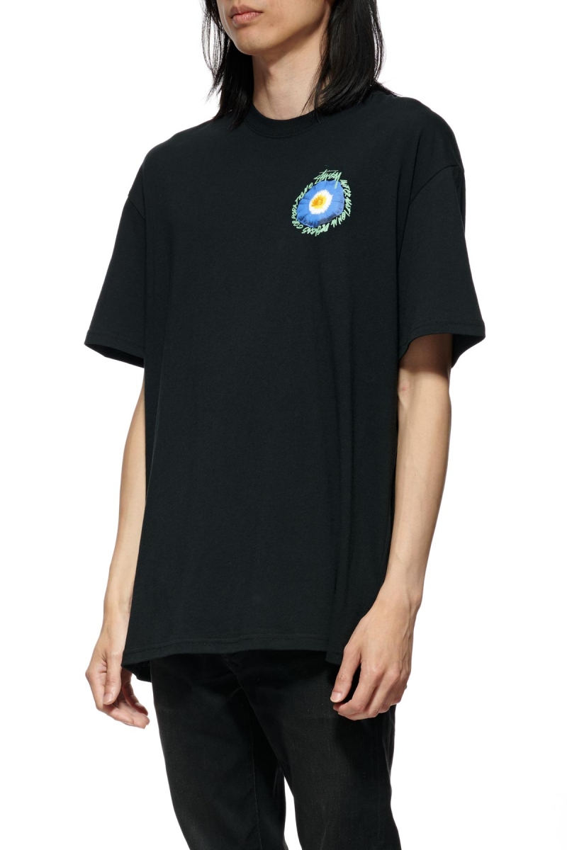 Stussy Cosmos SS Men's T Shirts Black | IL0000136