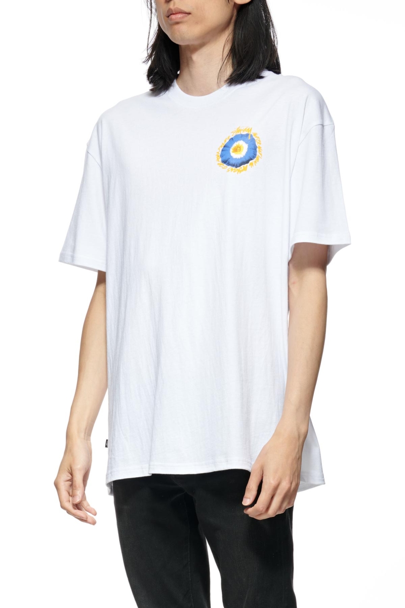 Stussy Cosmos SS Men's T Shirts White | IL0000137