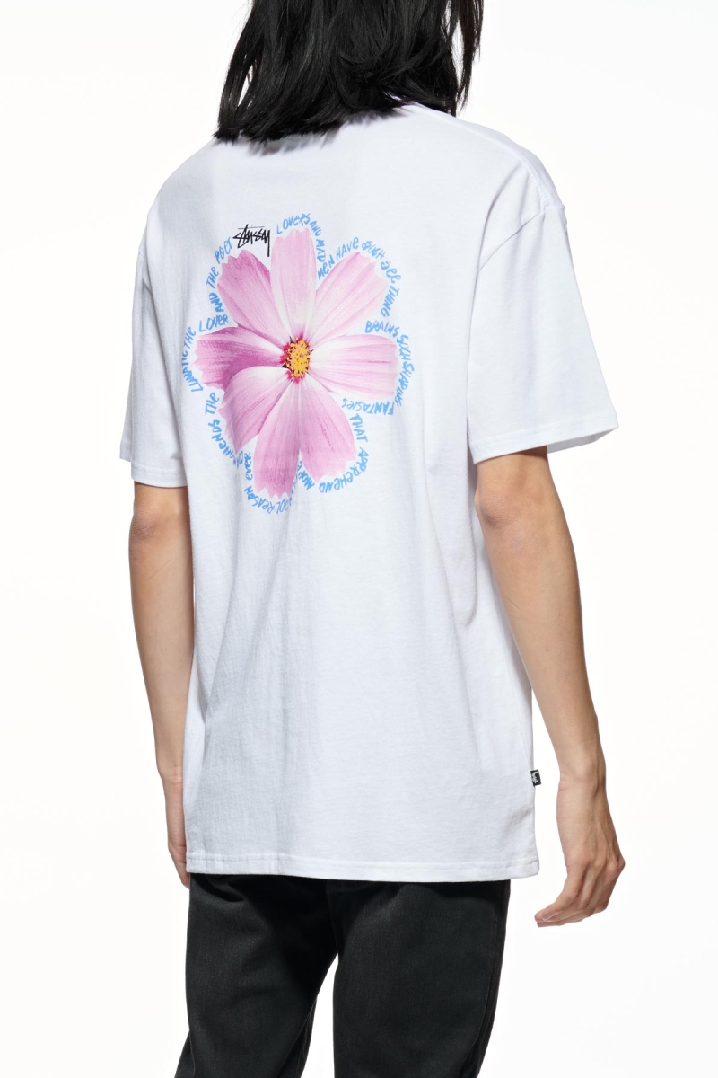 Stussy Cosmos SS Men's T Shirts White | IL0000137