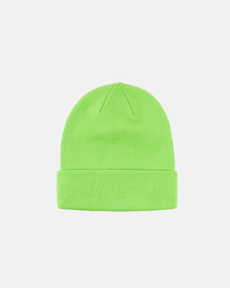 Stussy Crown Jacquard Cuff Men's Beanie Green | IL0000423