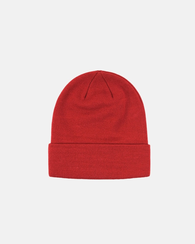 Stussy Crown Jacquard Cuff Men's Beanie Red | IL0000425