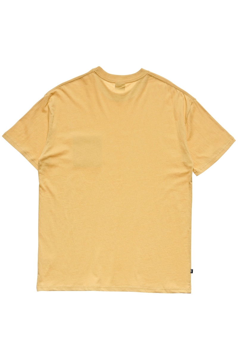 Stussy Crown Pocket SS Men's T Shirts Yellow | IL0000146