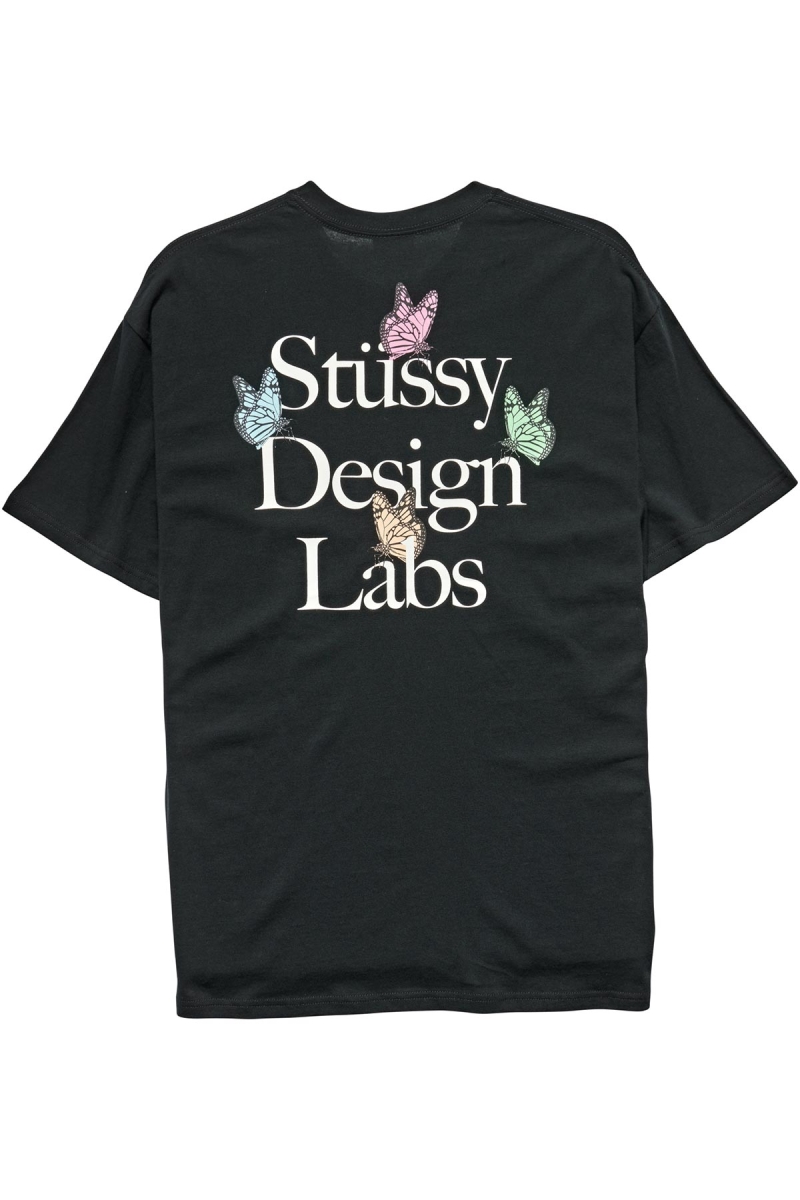 Stussy Design Labs SS Men's T Shirts Black | IL0000149