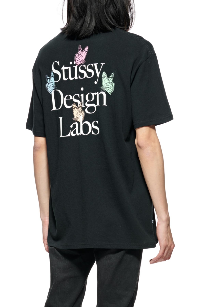 Stussy Design Labs SS Men's T Shirts Black | IL0000149