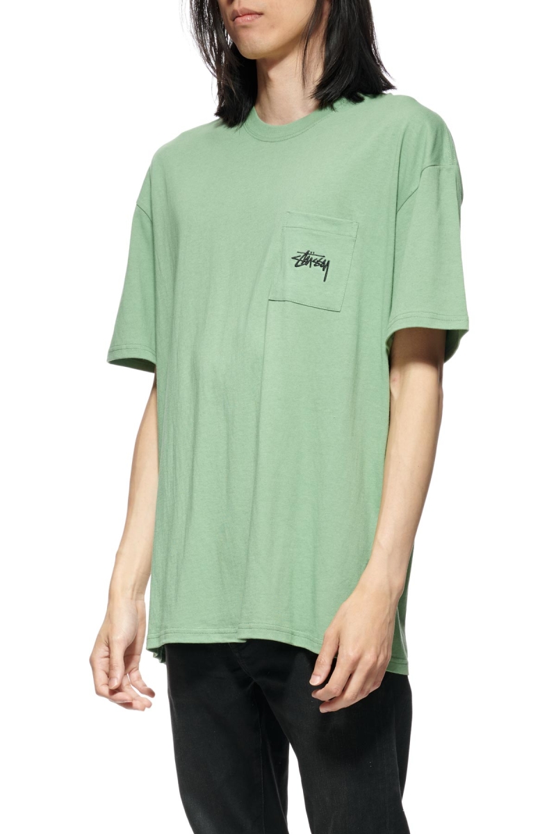 Stussy Design Labs SS Men's T Shirts Green | IL0000148