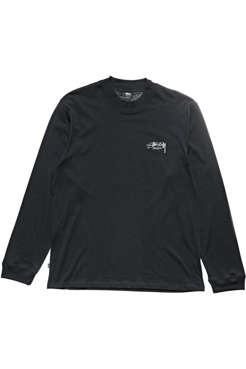 Stussy Design Men\'s Sweatshirts Black | IL0000914