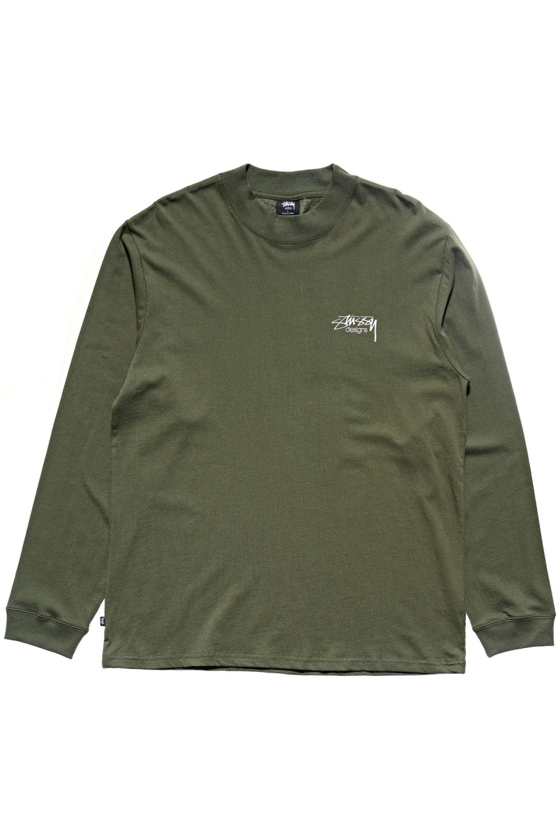 Stussy Design Men\'s Sweatshirts Green | IL0000915