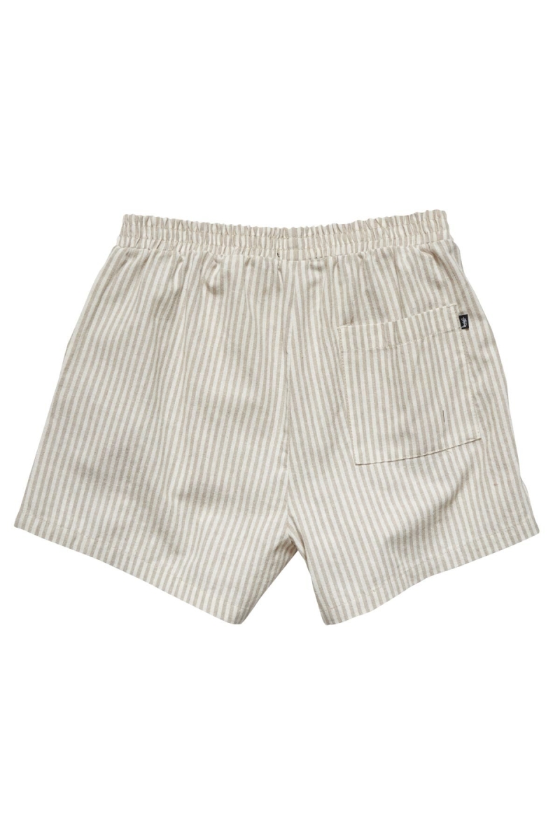 Stussy Designs Linen Short Women's Shorts Grey | IL0000639