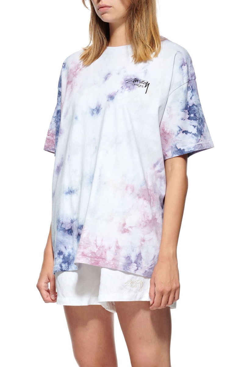 Stussy Designs Marble Tee Women's Sportswear Pink | IL0000756