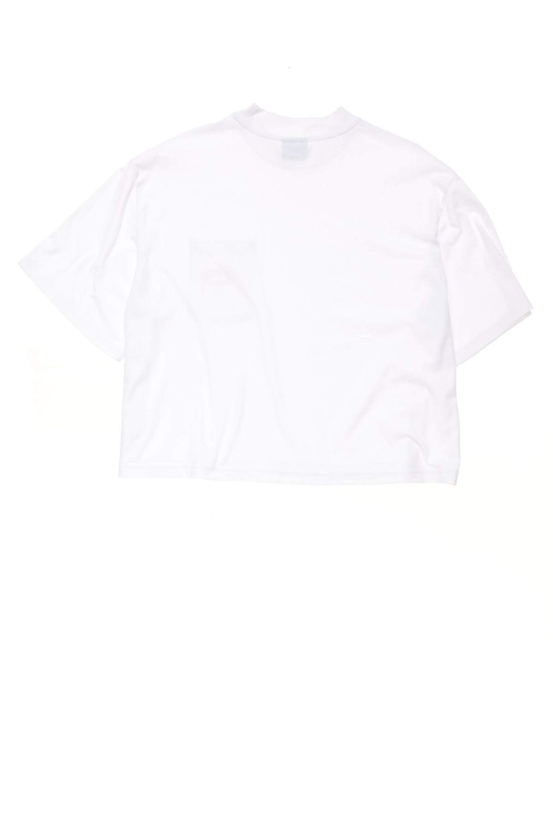 Stussy Designs Pocket Boxy Women's T Shirts White | IL0000151