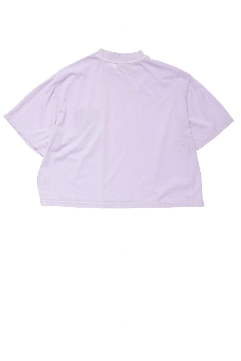 Stussy Designs Pocket Boxy Women's T Shirts Pink | IL0000152