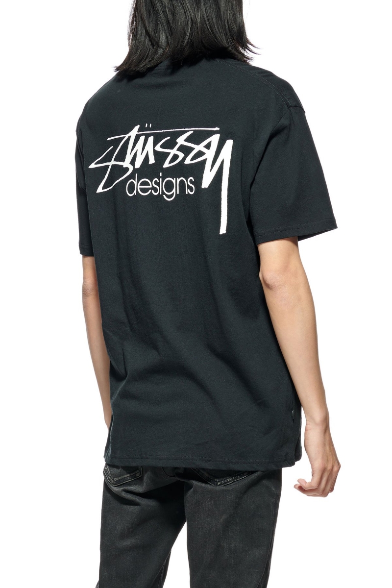 Stussy Designs SS Tee Men's Sportswear Black | IL0000757