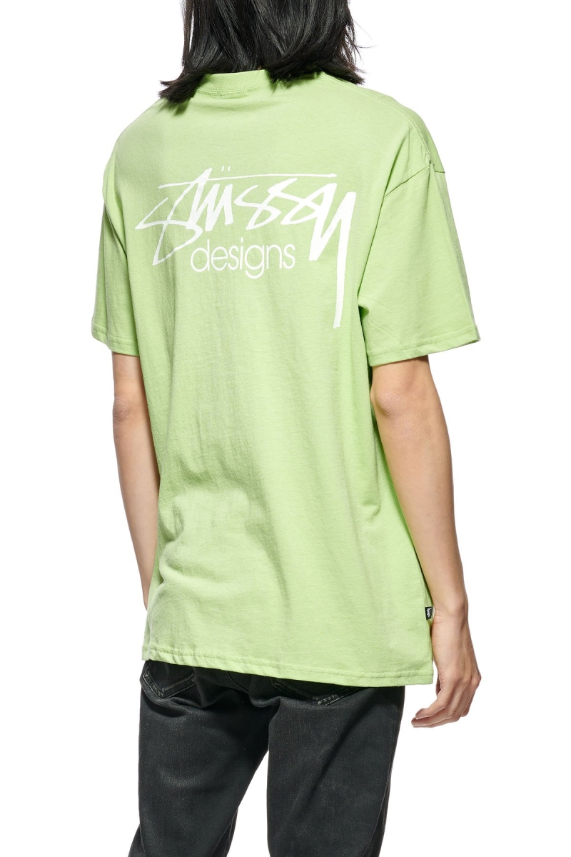 Stussy Designs SS Tee Men's Sportswear Green | IL0000758