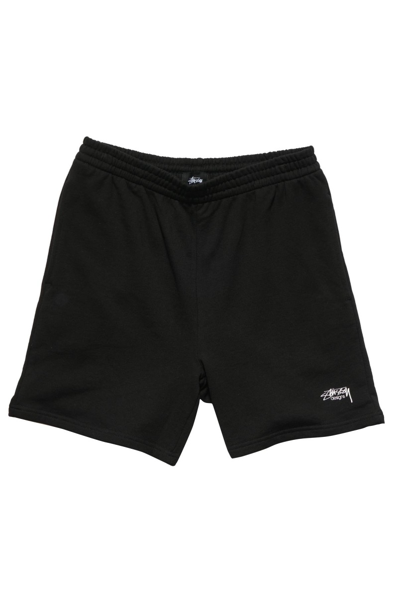 Stussy Designs Terry Short Men\'s Sportswear Black | IL0000759