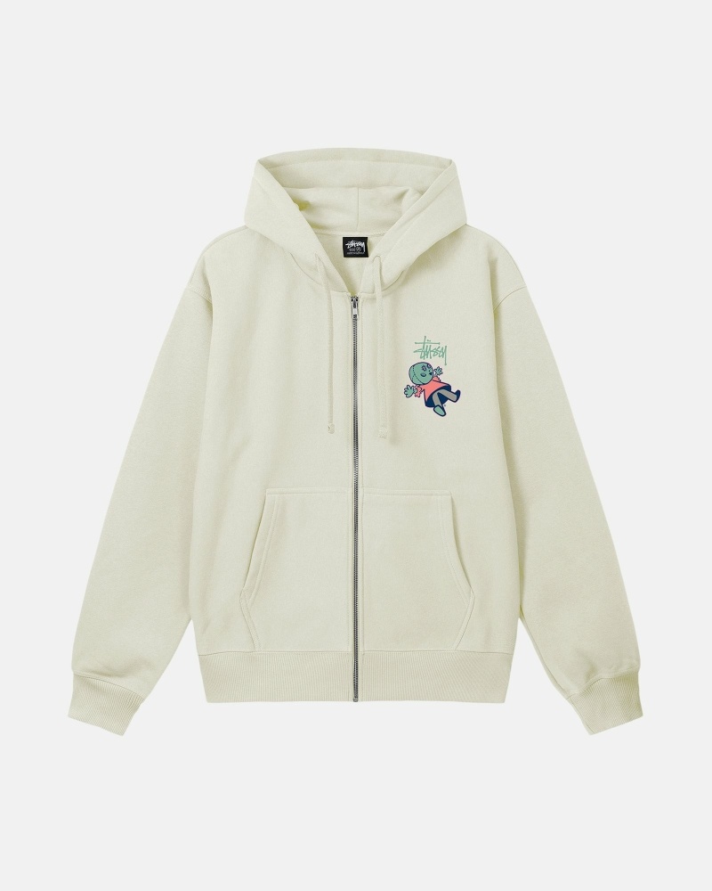 Stussy Dollie Zip Men's Hoodies Navy | IL0000037