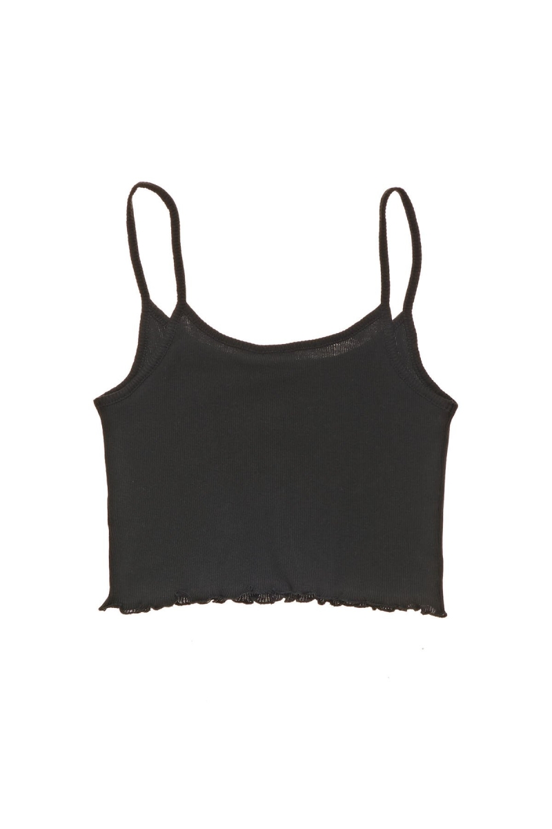 Stussy Fairmont Fluted Women's Singlets Black | IL0000715