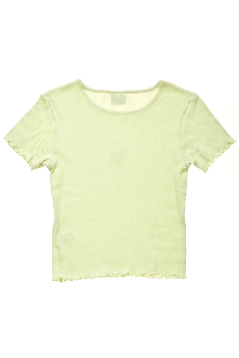 Stussy Fairmont Fluted Women's T Shirts Green | IL0000168