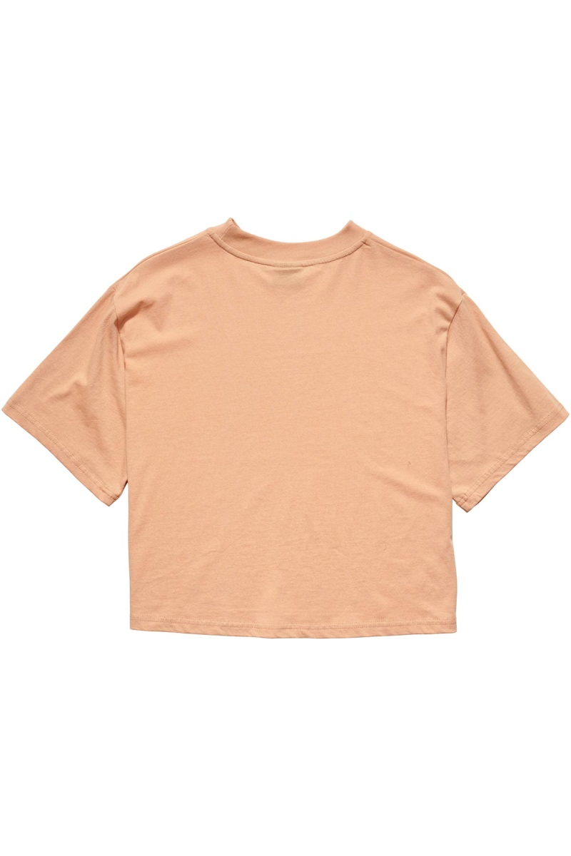 Stussy Graffiti Boxy Women's T Shirts Orange | IL0000174