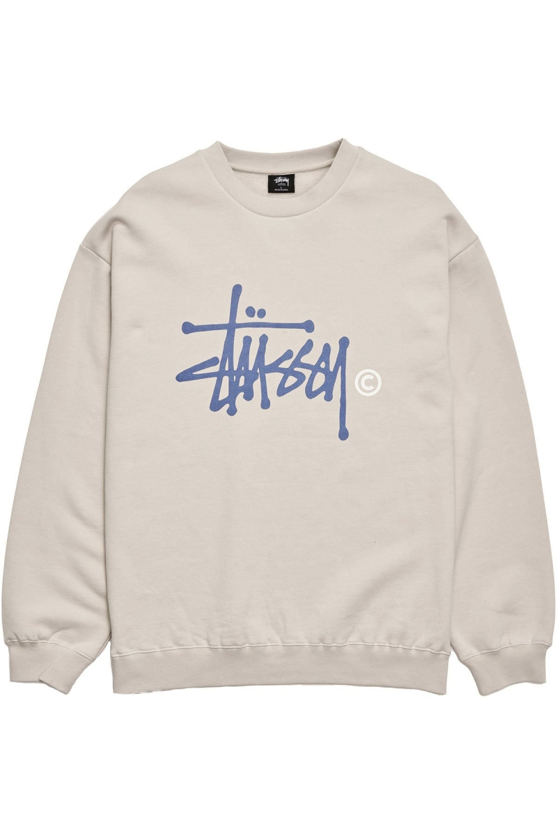 Stussy Graffiti Crew Men\'s Sweaters White | IL0000838