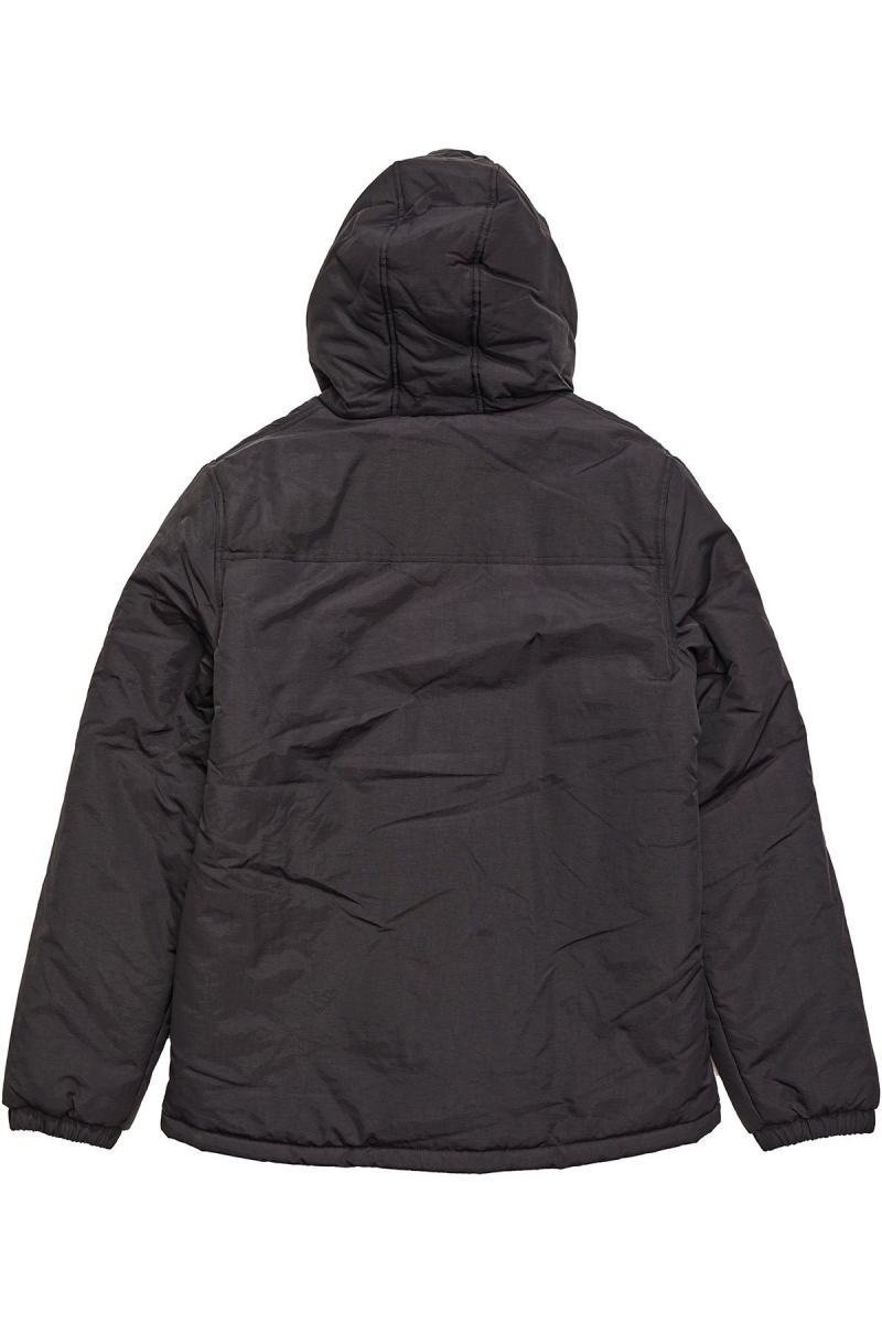 Stussy Graffiti Hooded Spray Men's Jackets Black | IL0000340