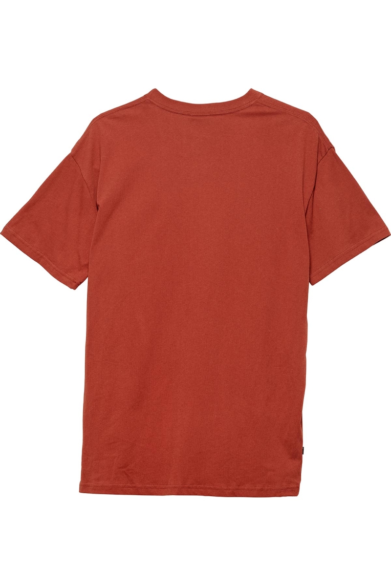 Stussy Graffiti Pocket Men's T Shirts Red | IL0000183