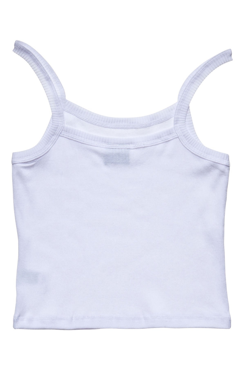 Stussy Graffiti Rib Women's Singlets White | IL0000718