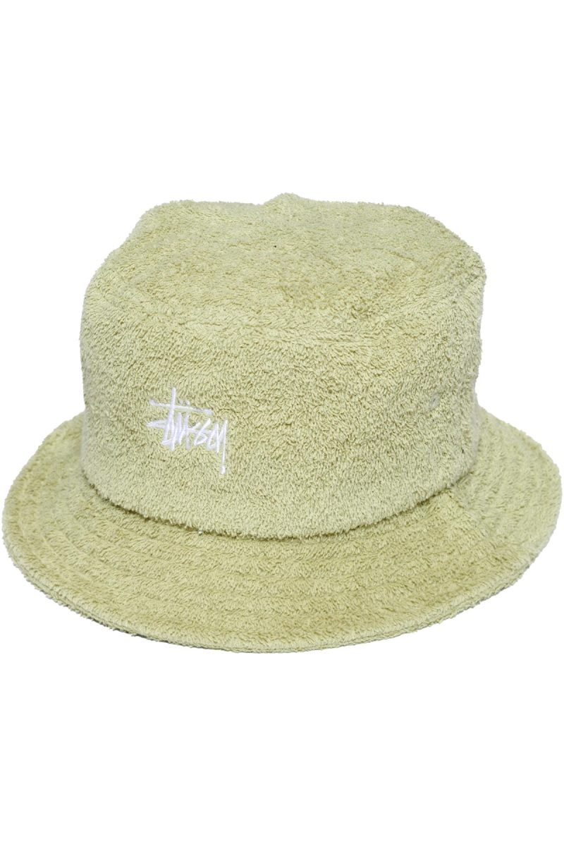 Stussy Graffiti Terry Bucket Men\'s Hats Green | IL0000460