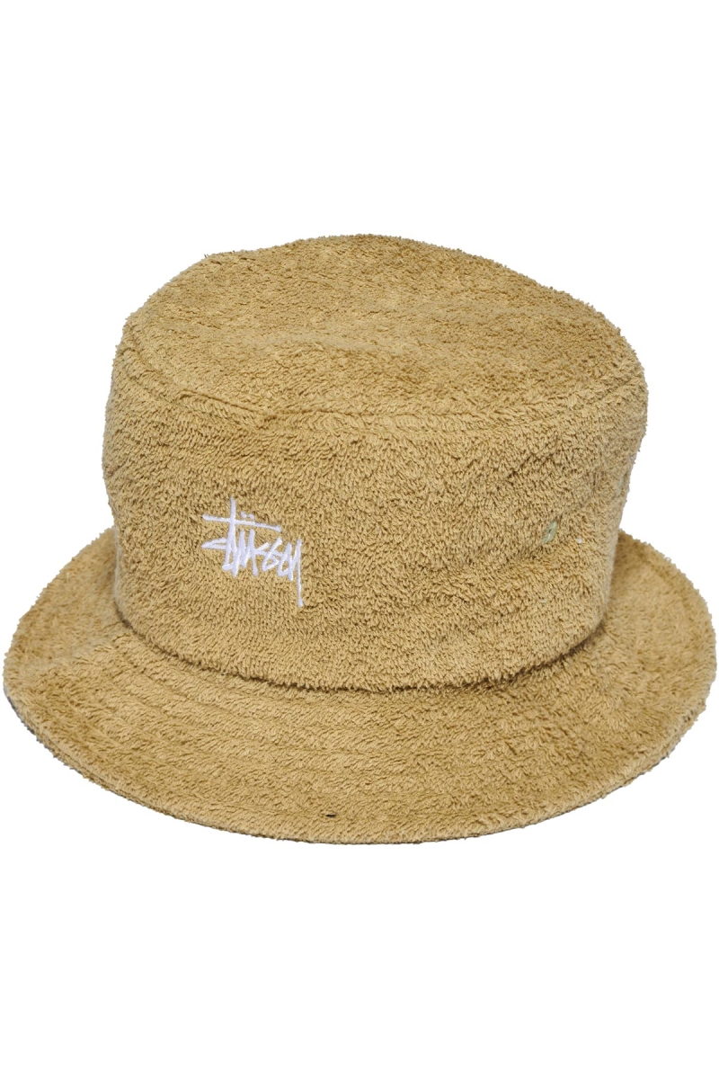 Stussy Graffiti Terry Bucket Men\'s Hats Brown | IL0000463