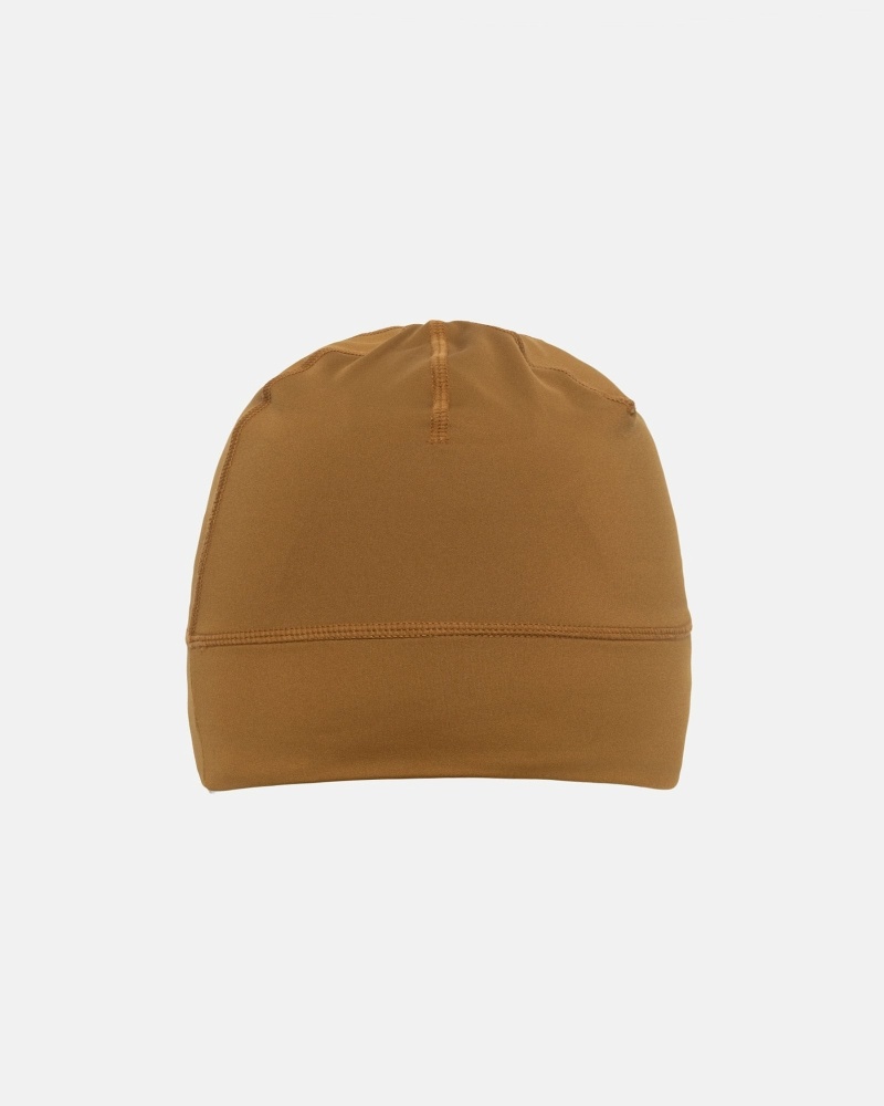 Stussy Helvetica Sport Skullcap Men's Hats Gold | IL0000469