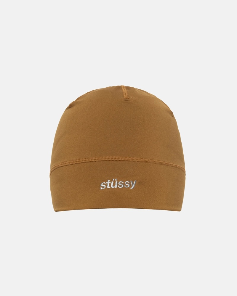 Stussy Helvetica Sport Skullcap Men\'s Hats Gold | IL0000469