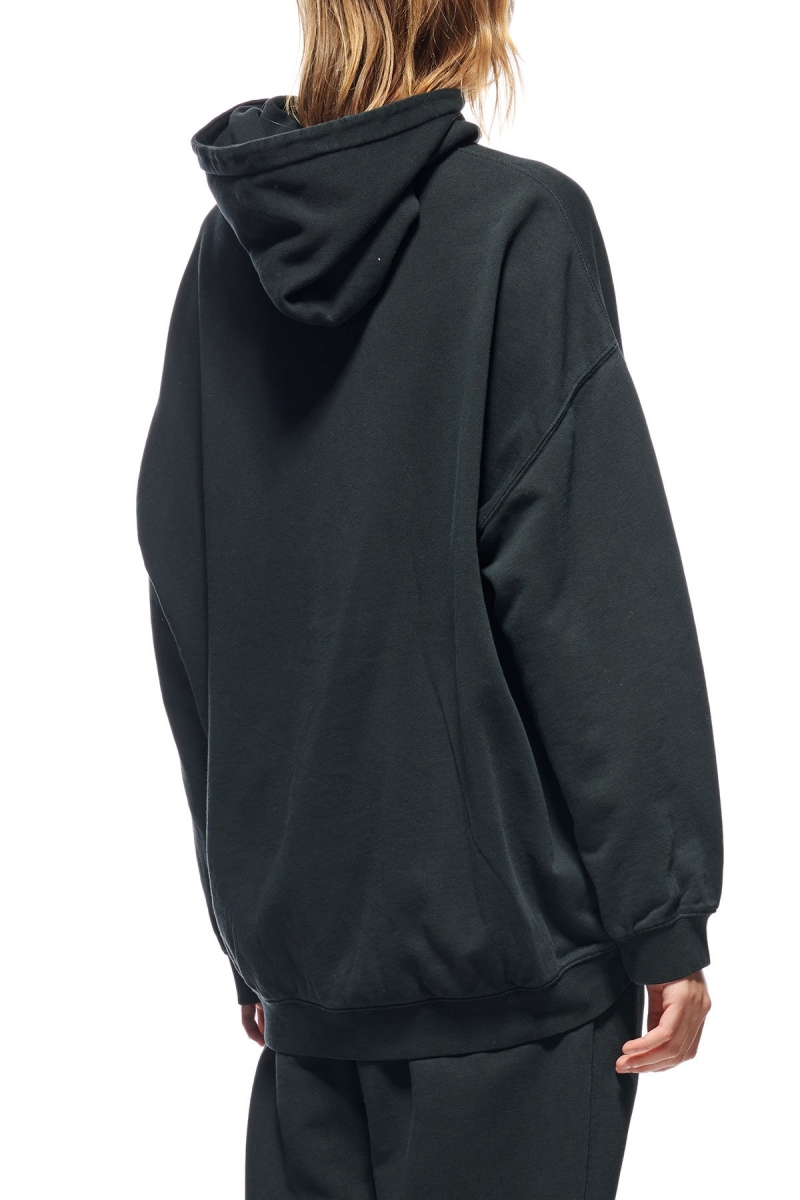 Stussy INT. Embroidered Hood Women's Sportswear Black | IL0000769