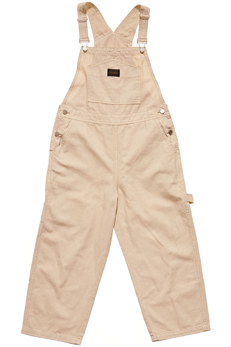 Stussy Irving Worker Overall Women\'s Pants Orange | IL0000560