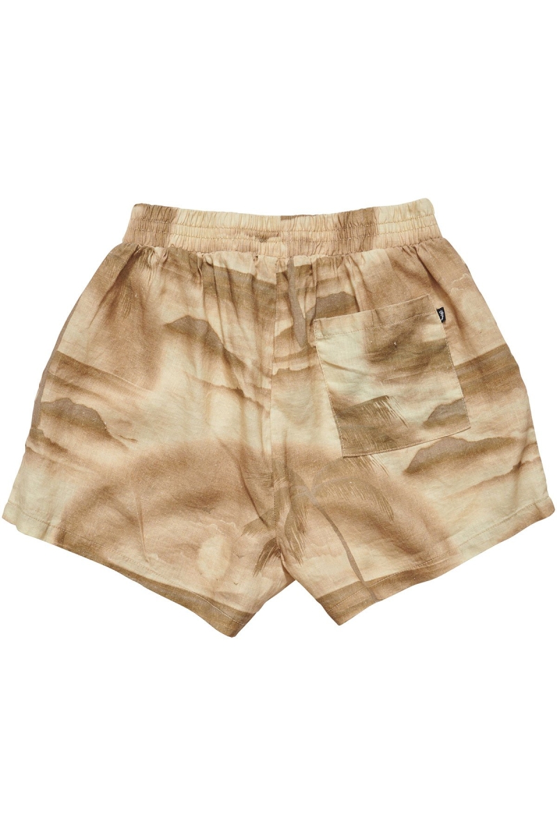 Stussy Island Linen Shorts Women's Sportswear Yellow | IL0000771